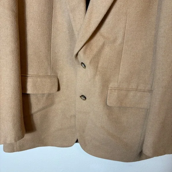 NWT Vintage Bill Blass‎ 100% Camel Hair Blazer Size 42LG